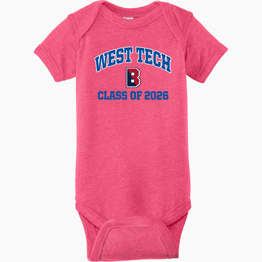 West Tech Panthers Rabbit Skins Infant Fine Jersey Bodysuit