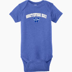 Whitefish Bay Blue Dukes Rabbit Skins Infant Fine Jersey Bodysuit Front Thumbnail