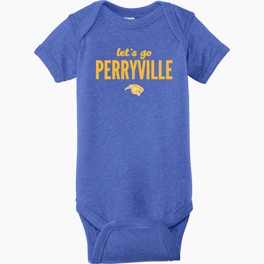 PERRYVILLE HIGH SCHOOL PANTHERS <span class="pdp-name-mascot">PERRYVILLE PANTHERS</span> Rabbit Skins Infant Fine Jersey Bodysuit