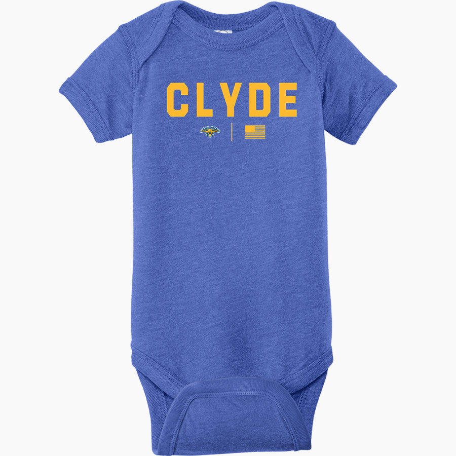 CLYDE HIGH SCHOOL FLIERS <span class="pdp-name-mascot">CLYDE FLIERS</span> Rabbit Skins Infant Fine Jersey Bodysuit
