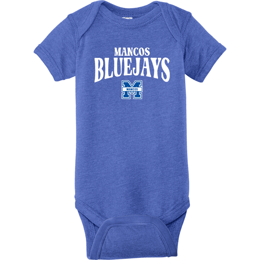 MANCOS HIGH SCHOOL BLUEJAYS <span class="pdp-name-mascot">MANCOS BLUEJAYS</span> Rabbit Skins Infant Fine Jersey Bodysuit