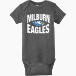 MILBURN HIGH SCHOOL EAGLES Rabbit Skins Infant Fine Jersey Bodysuit Front Thumbnail