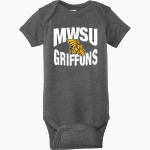 MWSU Griffons Rabbit Skins Infant Fine Jersey Bodysuit Front Thumbnail