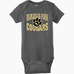 Manassas Park Cougars <span class="pdp-name-mascot">Manassas Park Cougars</span> Rabbit Skins Infant Fine Jersey Bodysuit Front Thumbnail