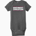 Southwest Christian Stars <span class="pdp-name-mascot">Southwest Christian Stars</span> Rabbit Skins Infant Fine Jersey Bodysuit Front Thumbnail