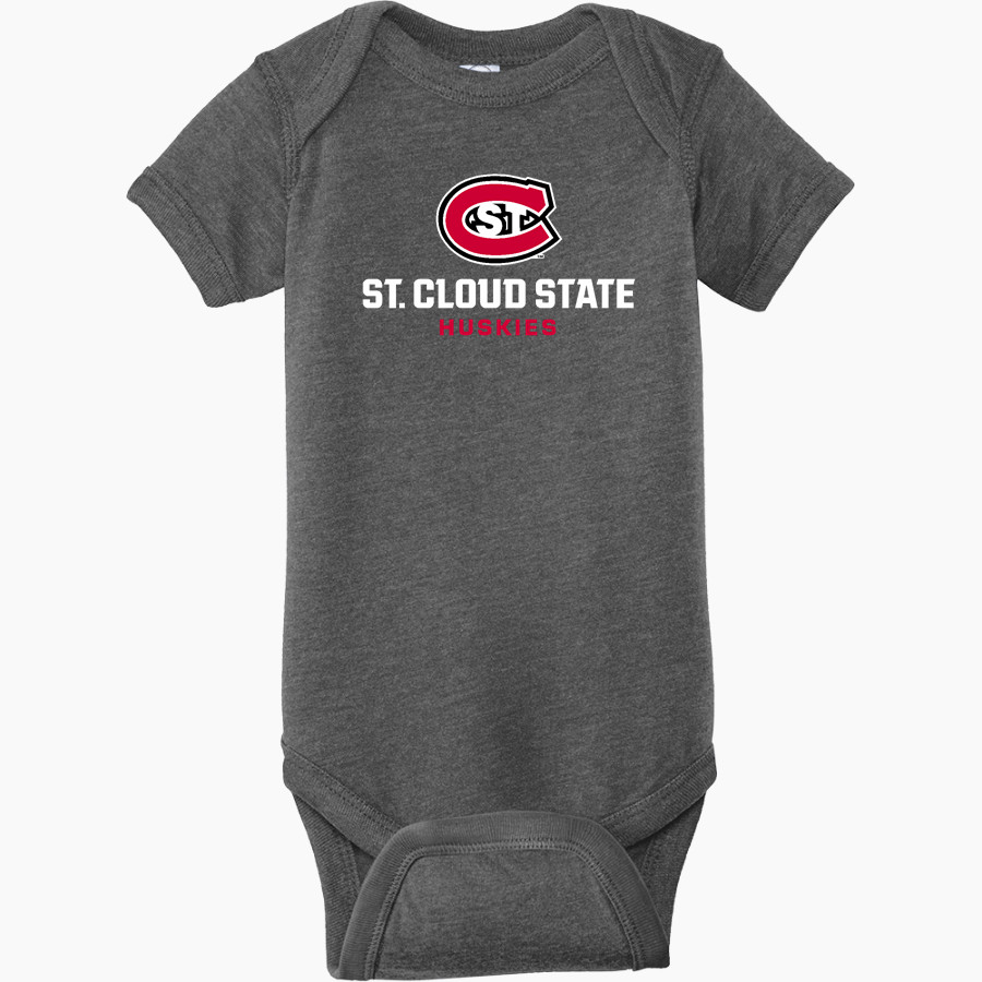 St. Cloud State University The Official Online Store <span class="pdp-name-mascot">St. Cloud State Huskies</span> Rabbit Skins Infant Fine Jersey Bodysuit