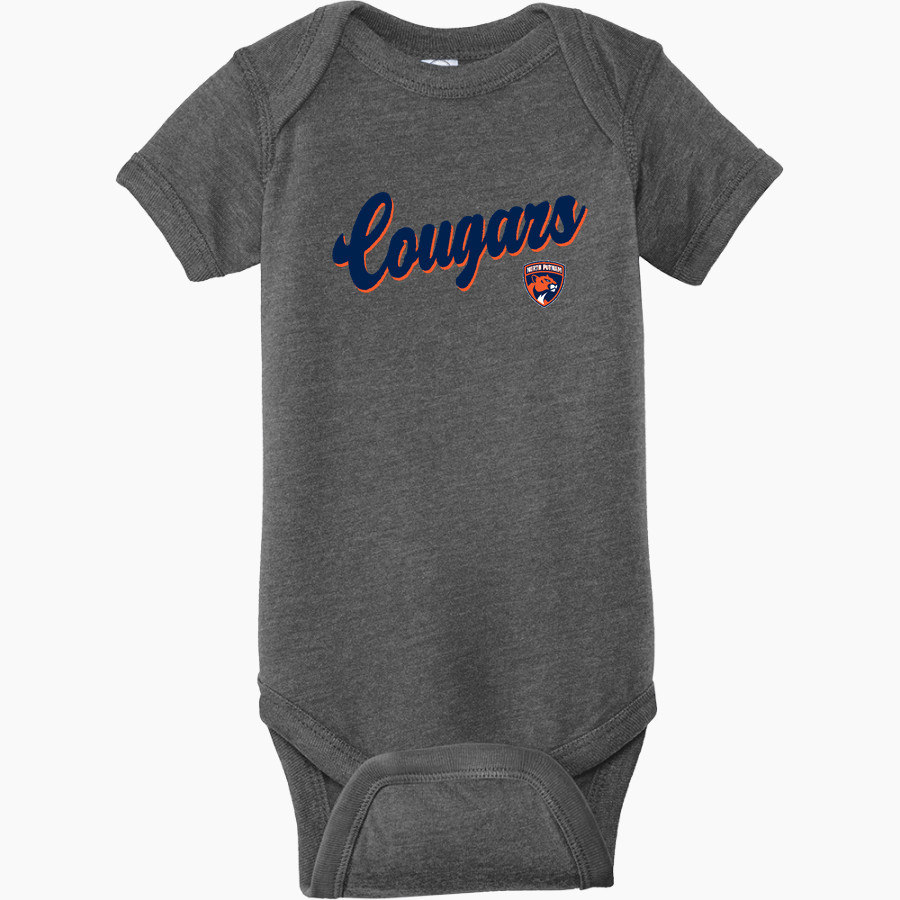 North Putnam Cougars Rabbit Skins Infant Fine Jersey Bodysuit
