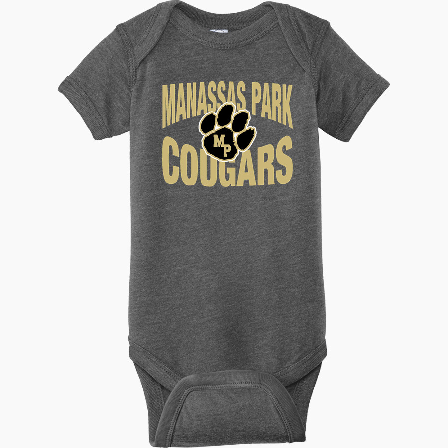 Manassas Park Cougars <span class="pdp-name-mascot">Manassas Park Cougars</span> Rabbit Skins Infant Fine Jersey Bodysuit