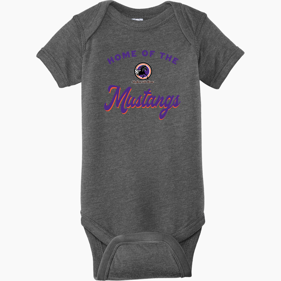 Skyline Gila River Mustangs <span class="pdp-name-mascot">Skyline Mustangs</span> Rabbit Skins Infant Fine Jersey Bodysuit