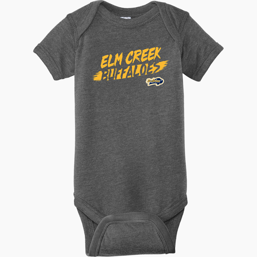 Elm Creek Buffaloes <span class="pdp-name-mascot">Elm Creek Buffaloes</span> Rabbit Skins Infant Fine Jersey Bodysuit
