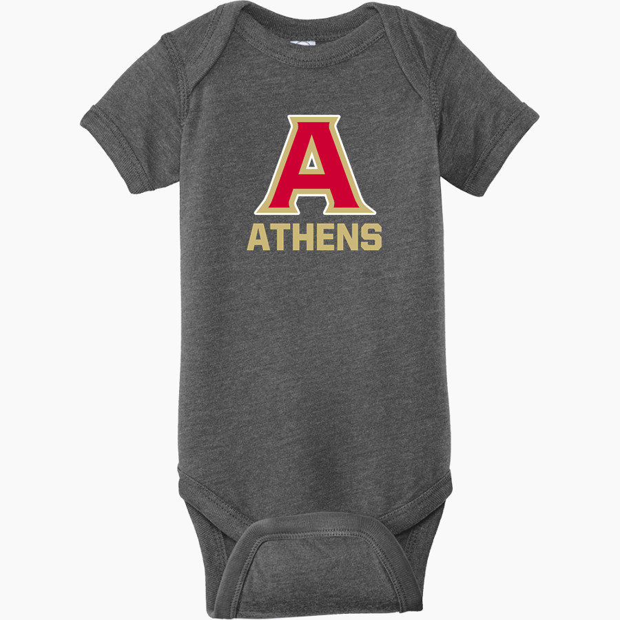 ATHENS HIGH SCHOOL RED HAWKS <span class="pdp-name-mascot">ATHENS RED HAWKS</span> Rabbit Skins Infant Fine Jersey Bodysuit