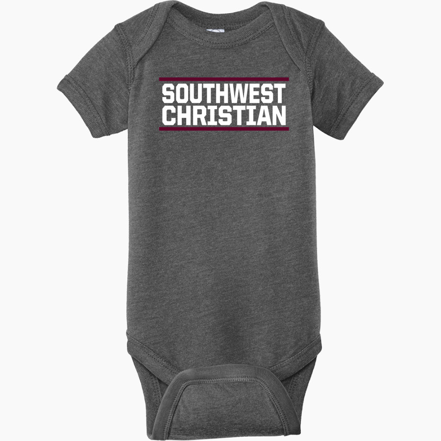 Southwest Christian Stars <span class="pdp-name-mascot">Southwest Christian Stars</span> Rabbit Skins Infant Fine Jersey Bodysuit