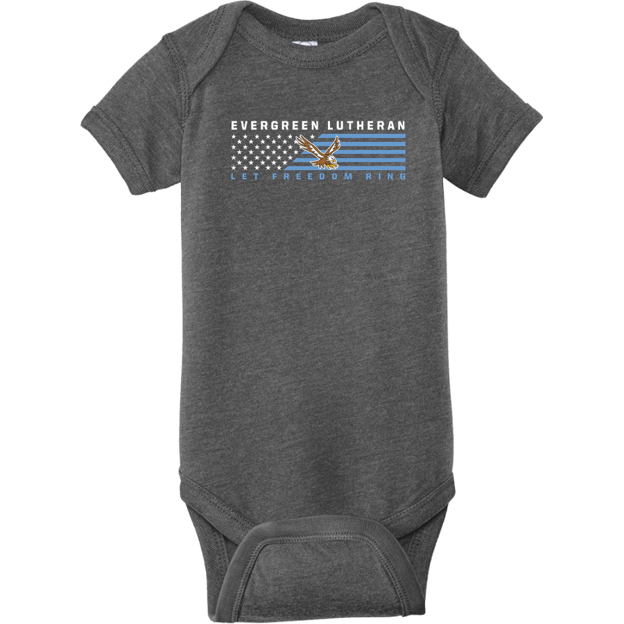 Evergreen Lutheran Eagles <span class="pdp-name-mascot">Evergreen Lutheran Eagles</span> Rabbit Skins Infant Fine Jersey Bodysuit