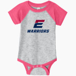 OFFICIAL ONLINE STORE OF EASTERN ATHLETICS <span class="pdp-name-mascot">Eastern Connecticut Warriors</span> Rabbit Skins Infant Baseball Fine Jersey Onesie Front Thumbnail
