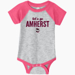 Amherst Hurricanes <span class="pdp-name-mascot">Amherst Hurricanes</span> Rabbit Skins Infant Baseball Fine Jersey Onesie Front Thumbnail