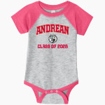 Andrean 59ers <span class="pdp-name-mascot">Andrean 59ers</span> Rabbit Skins Infant Baseball Fine Jersey Onesie Front Thumbnail