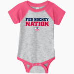 Collegiate Hockey Federation Rabbit Skins Infant Baseball Fine Jersey Onesie Front Thumbnail