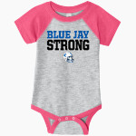 Junction City Blue Jays Rabbit Skins Infant Baseball Fine Jersey Onesie Front Thumbnail
