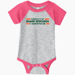Shark Research & Conservation The Official Online Store Rabbit Skins Infant Baseball Fine Jersey Onesie Front Thumbnail