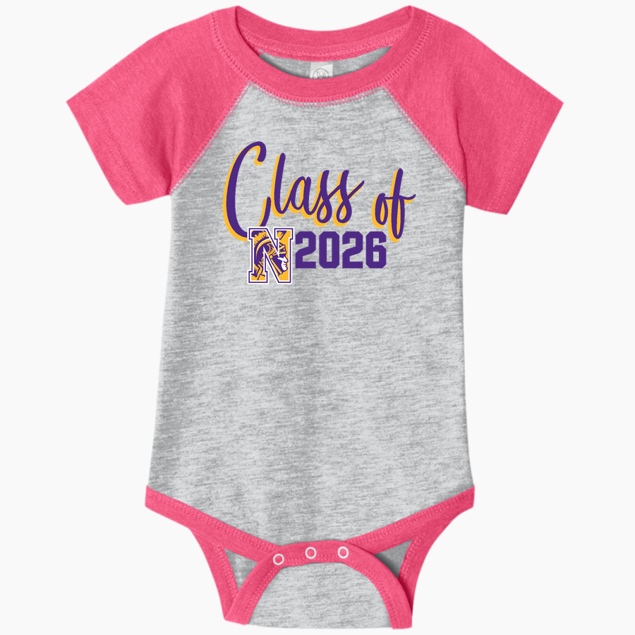 NORTHWESTERN HIGH SCHOOL TROJANS Rabbit Skins Infant Baseball Fine Jersey Onesie