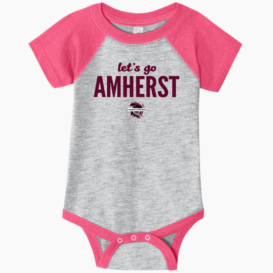Amherst Hurricanes <span class="pdp-name-mascot">Amherst Hurricanes</span> Rabbit Skins Infant Baseball Fine Jersey Onesie