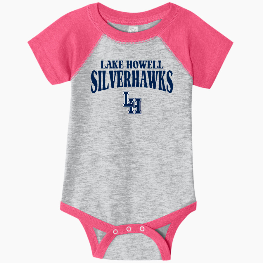 Lake Howell Silverhawks Rabbit Skins Infant Baseball Fine Jersey Onesie