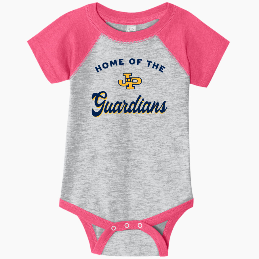 St. JOHN PAUL II CATHOLIC GUARDIANS ONLINE STORE <span class="pdp-name-mascot">JOHN PAUL II GUARDIANS</span> Rabbit Skins Infant Baseball Fine Jersey Onesie