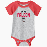 Dunedin Falcons <span class="pdp-name-mascot">Dunedin High School Falcons</span> Rabbit Skins Infant Baseball Fine Jersey Onesie Front Thumbnail
