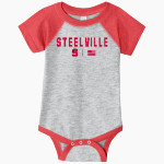 STEELVILLE HIGH SCHOOL CARDINALS <span class="pdp-name-mascot">STEELVILLE CARDINALS</span> Rabbit Skins Infant Baseball Fine Jersey Onesie Front Thumbnail