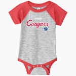 CROW HIGH SCHOOL Cougars Online Store Rabbit Skins Infant Baseball Fine Jersey Onesie Front Thumbnail