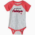 ANTELOPE VALLEY HIGH SCHOOL ANTELOPES <span class="pdp-name-mascot">ANTELOPE VALLEY ANTELOPES</span> Rabbit Skins Infant Baseball Fine Jersey Onesie Front Thumbnail