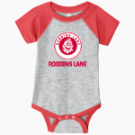 Robbins Lane Elementary School <span class="pdp-name-mascot">Robbins Lane Elementary School</span> Rabbit Skins Infant Baseball Fine Jersey Onesie Front Thumbnail