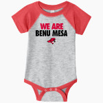 Benedictine University Mesa Redhawks <span class="pdp-name-mascot">Benedictine University Redhawks</span> Rabbit Skins Infant Baseball Fine Jersey Onesie Front Thumbnail