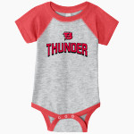 Belleville Mennonite Thunder <span class="pdp-name-mascot">Belleville Mennonite Thunder</span> Rabbit Skins Infant Baseball Fine Jersey Onesie Front Thumbnail
