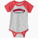 CROOKSVILLE HIGH SCHOOL CERAMICS <span class="pdp-name-mascot">CROOKSVILLE CERAMICS</span> Rabbit Skins Infant Baseball Fine Jersey Onesie Front Thumbnail