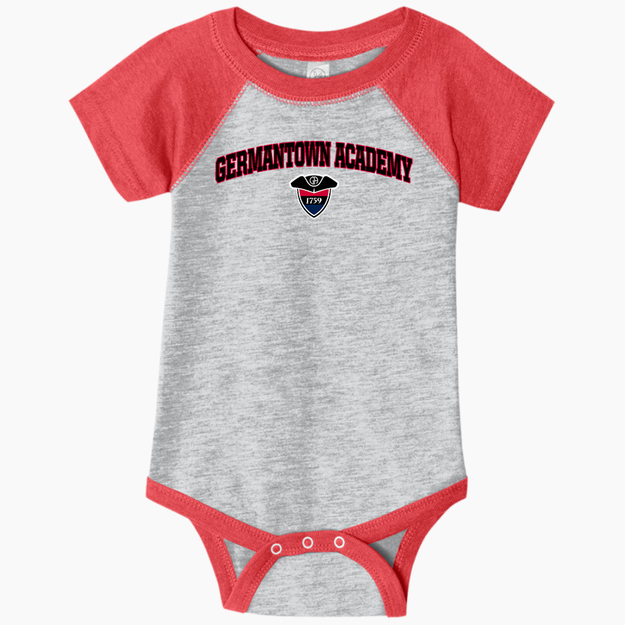 Germantown Academy Patriots Rabbit Skins Infant Baseball Fine Jersey Onesie