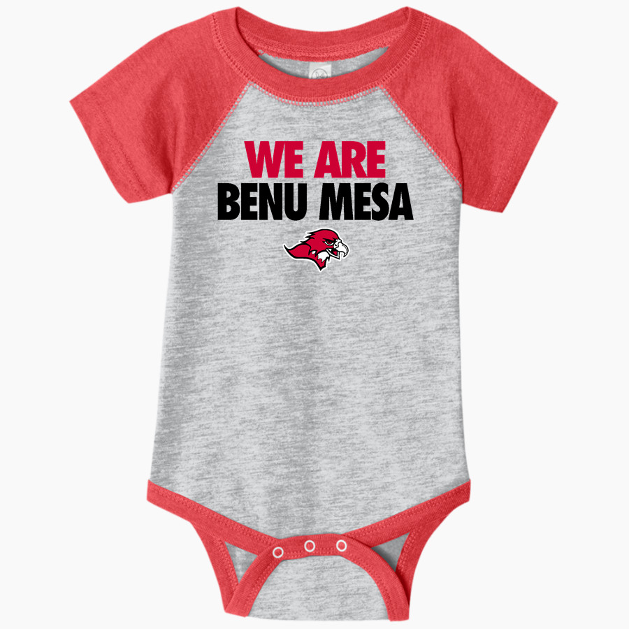 Benedictine University Mesa Redhawks <span class="pdp-name-mascot">Benedictine University Redhawks</span> Rabbit Skins Infant Baseball Fine Jersey Onesie