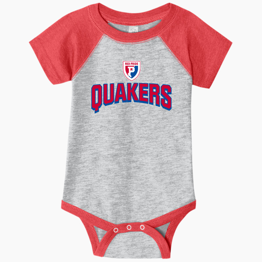 Plainfield Quakers <span class="pdp-name-mascot">Plainfield Quakers</span> Rabbit Skins Infant Baseball Fine Jersey Onesie