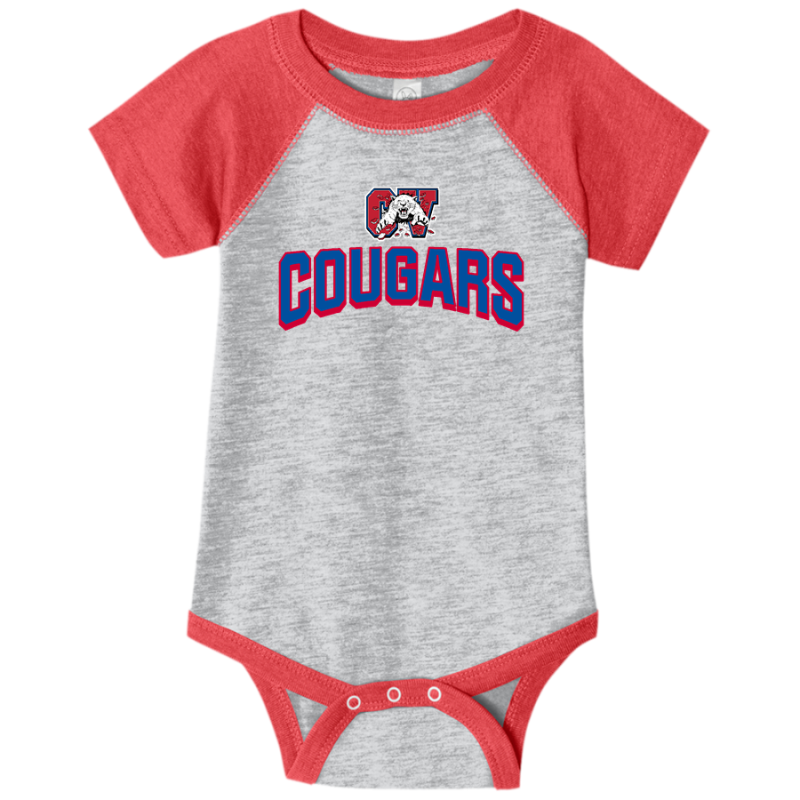 CASSADAGA VALLEY COUGARS <span class="pdp-name-mascot">CASSADAGA VALLEY COUGARS</span> Rabbit Skins Infant Baseball Fine Jersey Onesie