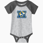 Mercy High School Tigers Online Store Rabbit Skins Infant Baseball Fine Jersey Onesie Front Thumbnail