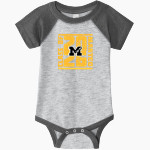 Manteo Redskins Rabbit Skins Infant Baseball Fine Jersey Onesie Front Thumbnail
