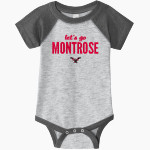 MONTROSE HIGH SCHOOL RED HAWKS <span class="pdp-name-mascot">MONTROSE INDIANS</span> Rabbit Skins Infant Baseball Fine Jersey Onesie Front Thumbnail