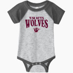 VAN NUYS HIGH SCHOOL WOLVES <span class="pdp-name-mascot">VAN NUYS WOLVES</span> Rabbit Skins Infant Baseball Fine Jersey Onesie Front Thumbnail