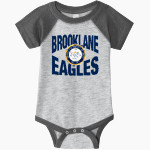 Brooklane Baptist Eagles <span class="pdp-name-mascot">Brooklane Baptist Eagles</span> Rabbit Skins Infant Baseball Fine Jersey Onesie Front Thumbnail