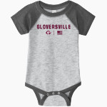 Gloversville High School Rabbit Skins Infant Baseball Fine Jersey Onesie Front Thumbnail