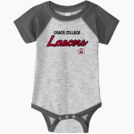 Grace College Lancers <span class="pdp-name-mascot">Grace College Lancers</span> Rabbit Skins Infant Baseball Fine Jersey Onesie Front Thumbnail