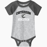 CISTERCIAN PREPARATORY SCHOOL HAWKS Rabbit Skins Infant Baseball Fine Jersey Onesie Front Thumbnail