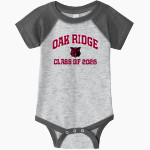 Oak Ridge Wildcats <span class="pdp-name-mascot">Oak Ridge Wildcats</span> Rabbit Skins Infant Baseball Fine Jersey Onesie Front Thumbnail