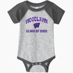 Woodlawn Panthers <span class="pdp-name-mascot">Woodlawn Panthers</span> Rabbit Skins Infant Baseball Fine Jersey Onesie Front Thumbnail