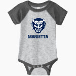Marietta Blue Devils <span class="pdp-name-mascot">Marietta Blue Devils</span> Rabbit Skins Infant Baseball Fine Jersey Onesie Front Thumbnail